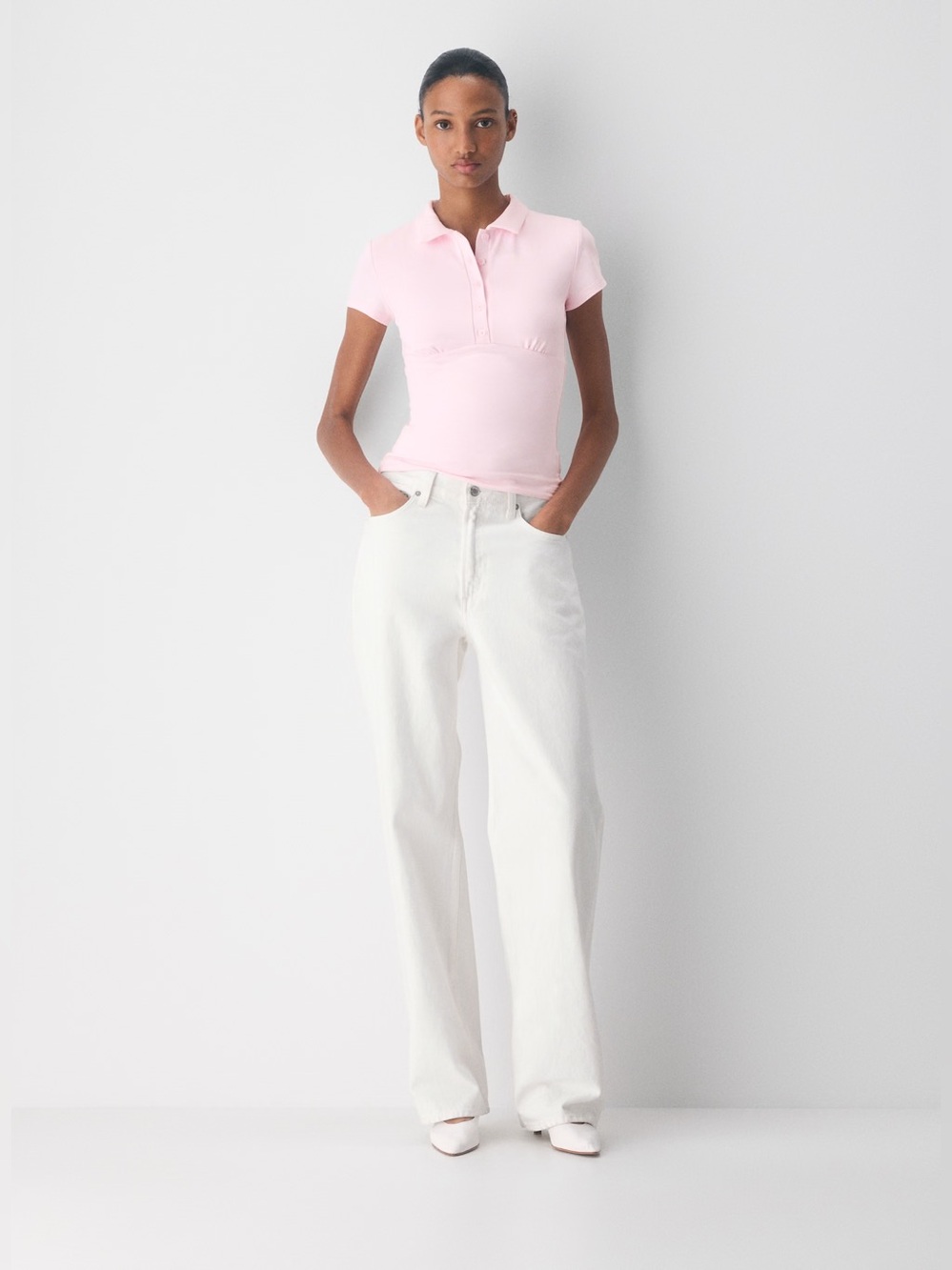 Aritzia Original Contour Flyer Polo T-Shirt